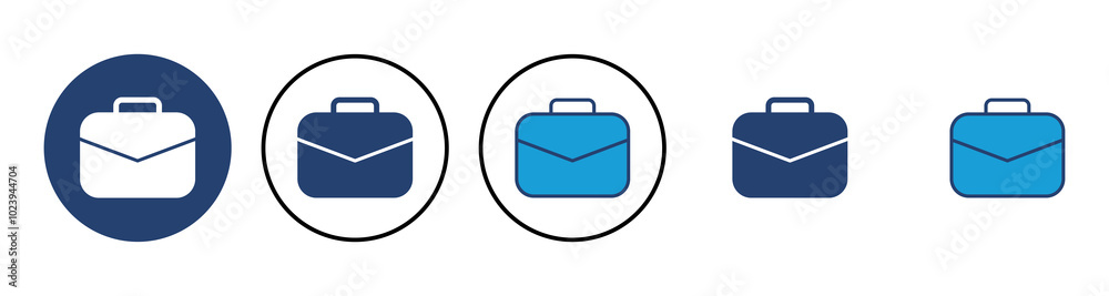 Briefcase icon vector. suitcase icon. luggage symbol. Briefcase icon vector. suitcase icon. luggage symbol.
