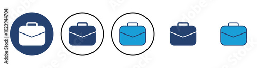 Briefcase icon vector. suitcase icon. luggage symbol.