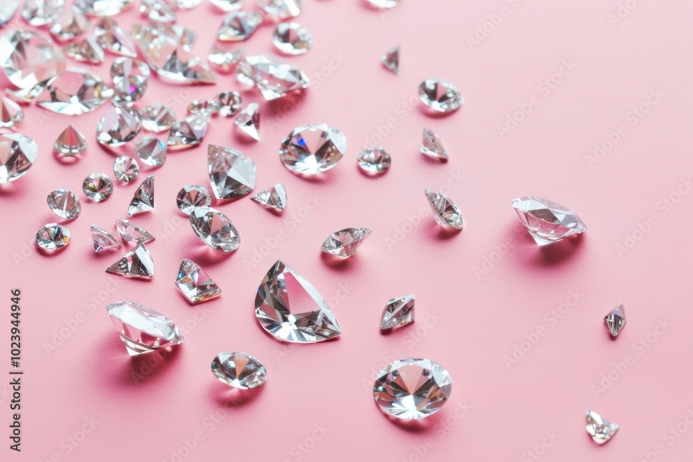 Diamonds on Pink. Diamonds on Pink.