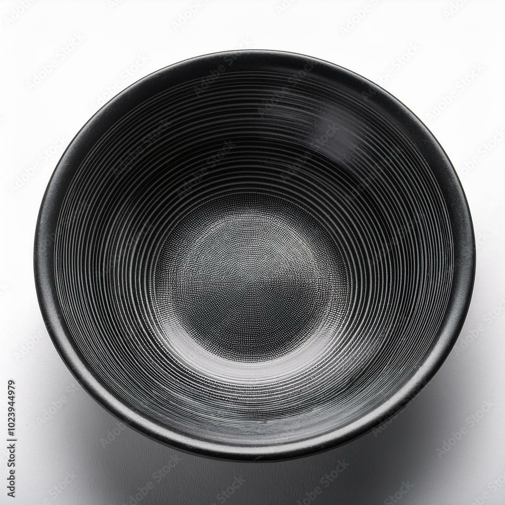 Black bowl isolated on the white background. Black bowl isolated on the white background.