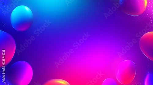 Dynamic and Colorful Abstract Background with Glowing Elements