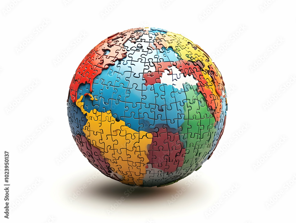 Flat Economy Puzzle Globe Illustration: Isolated Vector of a Globe with Missing Pieces, Capturing Global Economic Interconnectedness and Complexities in a Simple, Professional Style Flat Economy Puzzle Globe Illustration: Isolated Vector of a Globe with Missing Pieces, Capturing Global Economic Interconnectedness and Complexities in a Simple, Professional Style