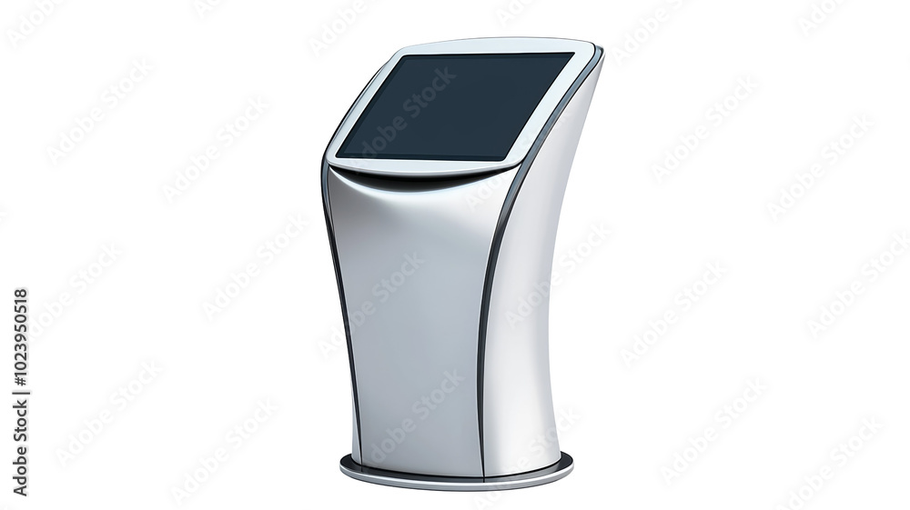 Touchscreen Kiosk Stand with Display, Interactive Information Terminal Mock up. Isolated PNG, Design Blank Touchscreen Kiosk Stand with Display, Interactive Information Terminal Mock up. Isolated PNG, Design Blank