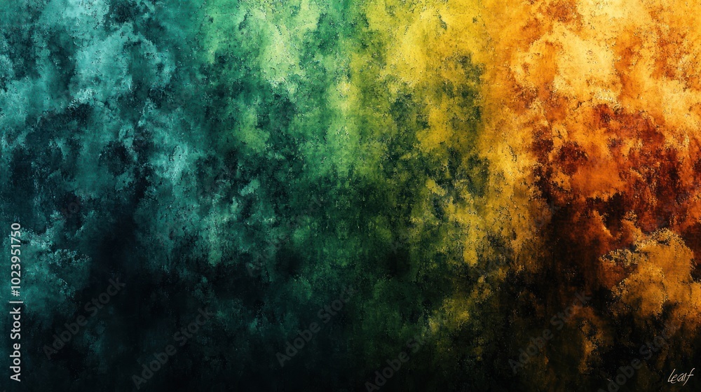 Abstract background with vibrant colors of green, yellow, and orange in a textured, cloudy style. Abstract background with vibrant colors of green, yellow, and orange in a textured, cloudy style.