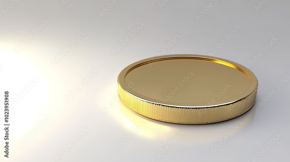 3D Empty Gold Coin 3D Empty Gold Coin