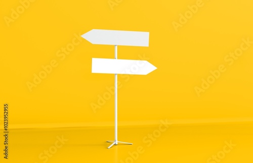 Wooden sign board blank empty planks or signboards. Road sign, pointers for information, advertising. Arrow shapes empty wooden for message. photo