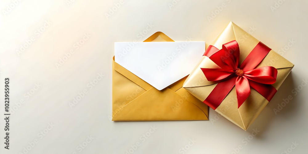 Plain Background with Gift Card and Envelope - Perfect for Ads Promoting Family Gift Cards, Surprises, and Special Occasion Gifts Plain Background with Gift Card and Envelope - Perfect for Ads Promoting Family Gift Cards, Surprises, and Special Occasion Gifts