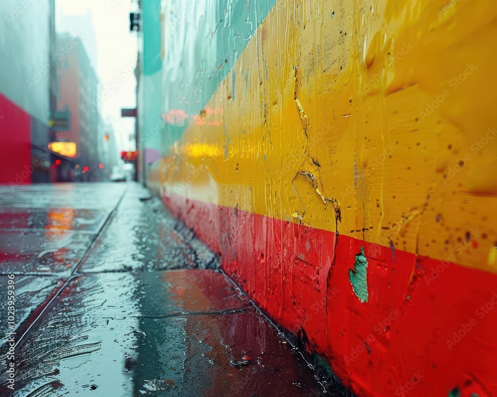 Naklejka premium Urban Street Photography Walks, vibrant colors, cityscapes, dynamic scenes, photography