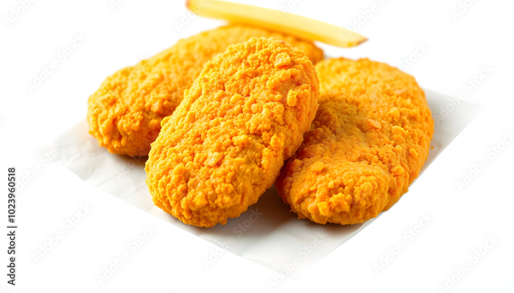 fried fish fillet nuggets isolated with white highlights, png fried fish fillet nuggets isolated with white highlights, png