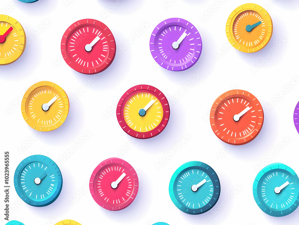 Minimalist Flat Credit Score Meter Pattern - Seamless Tile Design Showcasing Colorful Credit Gauges for Financial Health Concept Minimalist Flat Credit Score Meter Pattern - Seamless Tile Design Showcasing Colorful Credit Gauges for Financial Health Concept