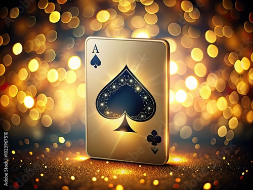 A beautifully crafted 4 of Spades card, presenting refined designs and classic symbols that evoke a sense of permanence, strength, and undeniable elegance in every detail.