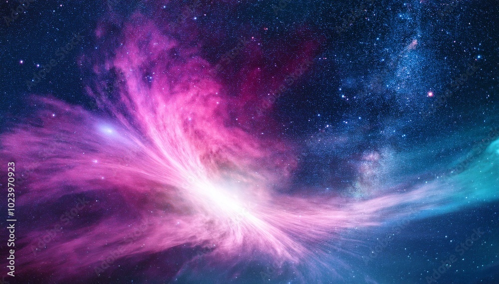 Cosmic nebula with stars Cosmic nebula with stars