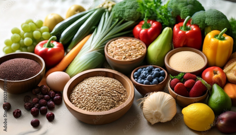 Variety of healthy food Variety of healthy food