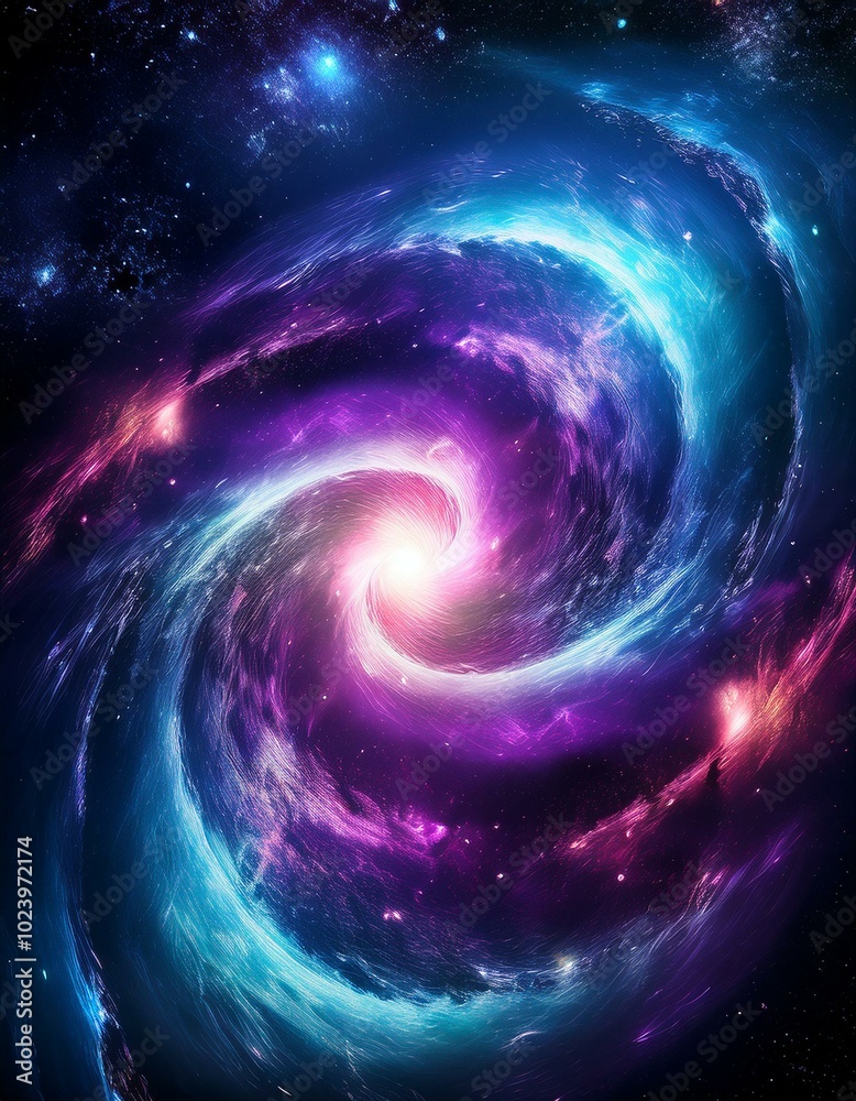 Spiral galaxy in space Spiral galaxy in space