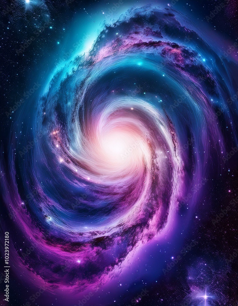 Spiral galaxy in space Spiral galaxy in space