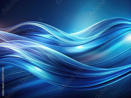 Captivating blue wave lines create a stunning background for loop videos and conceptual photography, enhancing visual appeal and offering a unique artistic experience.