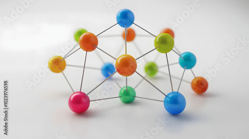 Network icon business development 3D