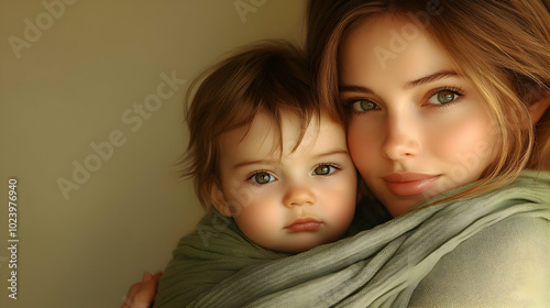 A tender moment between a m...