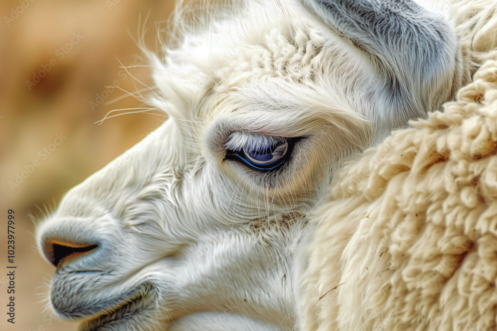 Andes region Bolivia lama. Closeup lama portrait. Andes region Bolivia lama. Closeup lama portrait.