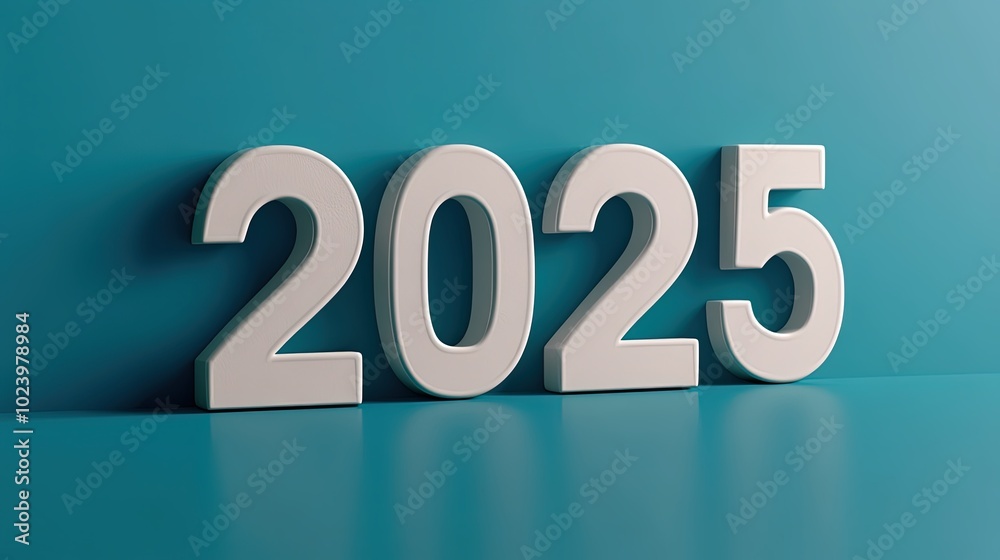 New Year 2025: Dynamic 3D Typography New Year 2025: Dynamic 3D Typography