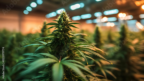 Close-up of a cannabis plan...