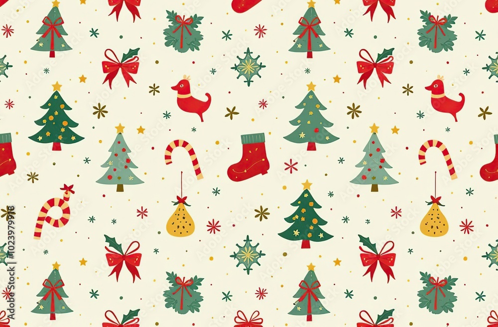 Seamless pattern of Christmas images
Seamless pattern of Christmas images
