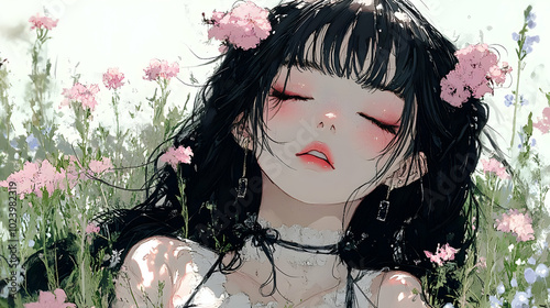 A serene illustration of a ...