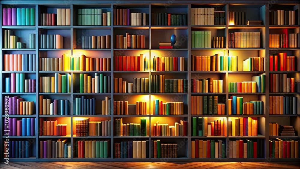 A cozy home library displays an array of vibrant books on shelves, creating an inviting environment perfect for reading enthusiasts seeking their next adventure. A cozy home library displays an array of vibrant books on shelves, creating an inviting environment perfect for reading enthusiasts seeking their next adventure.