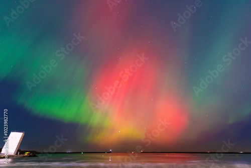 Aurora borealis taken at South Shields