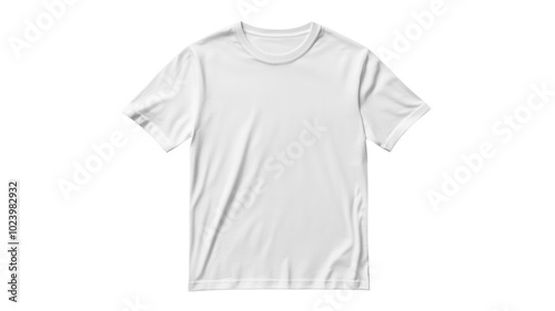 T-shirt Mock up. isolated PNG, blank for design. Clothing advertisement or project object.