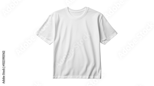 T-shirt Mock up. isolated PNG, blank for design. Clothing advertisement or project object.