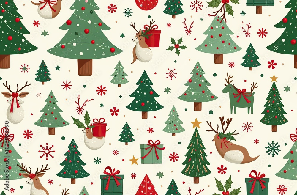 Seamless pattern of Christmas images
Seamless pattern of Christmas images