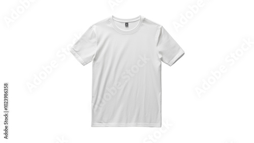 T-shirt Mock up. isolated PNG, blank for design. Clothing advertisement or project object.