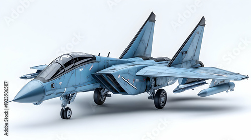 A detailed model of a milit...
