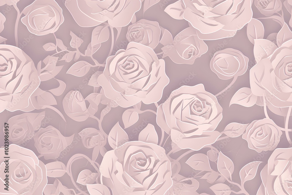 seamless pattern with roses