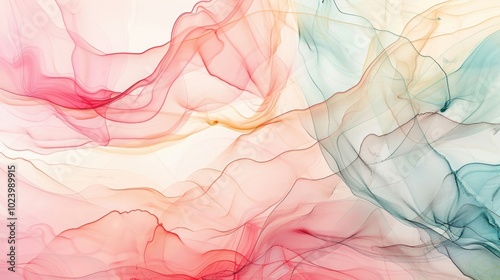 Soft Flowing Abstract Background with Gentle Colors