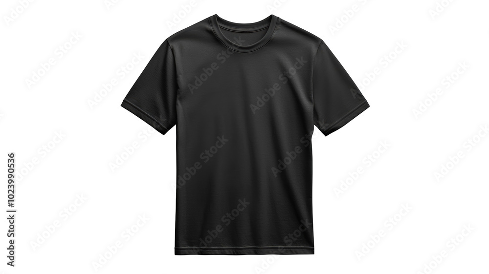 T-shirt Mock up. isolated PNG, blank for design. Clothing advertisement or project object.