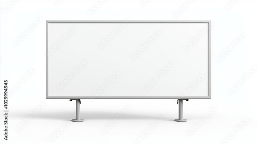 Fototapeta premium Billboard Mockup. Isolated PNG, design template. Advertisement or project object.