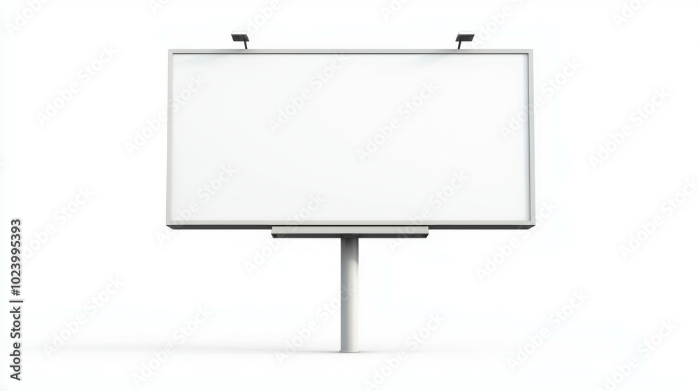 Billboard Mockup. Isolated PNG, design template. Advertisement or object for a project.