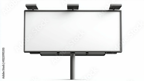 Billboard Mockup. Isolated PNG, design template. Advertisement or object for a project.