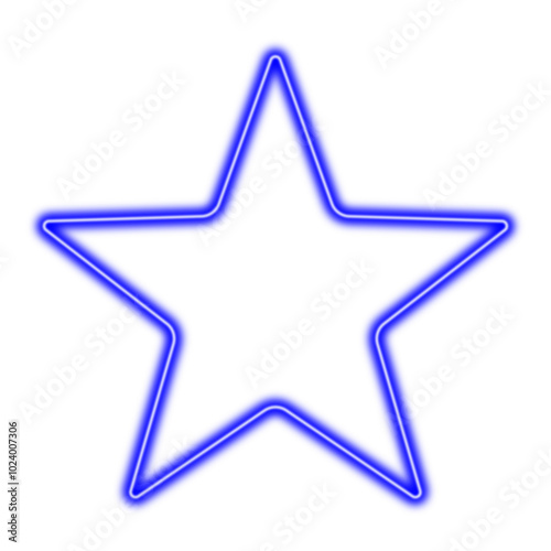 neon star vector png