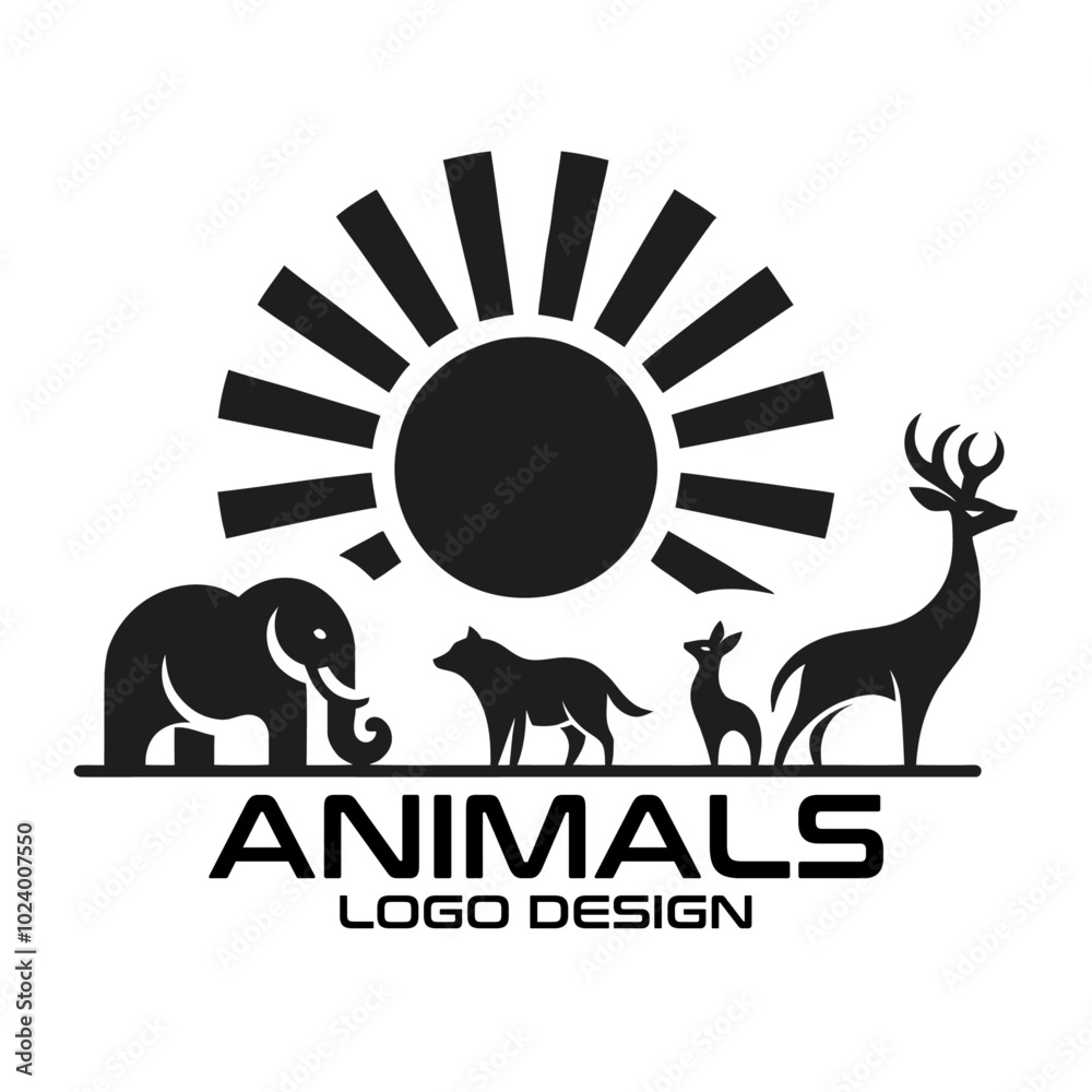 Obraz premium Animals Vector Logo Design