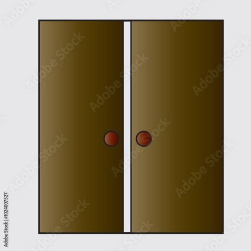 Door vector design and work art.