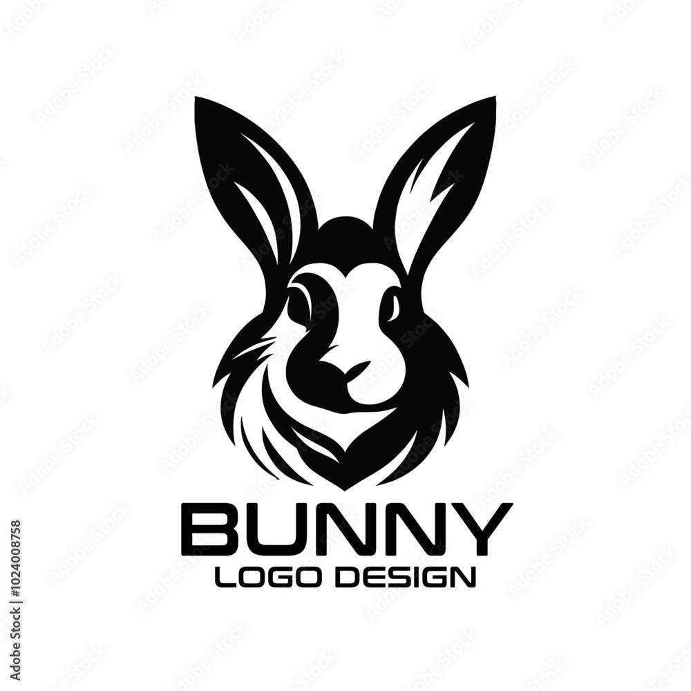Bunny Vector Logo Design Bunny Vector Logo Design