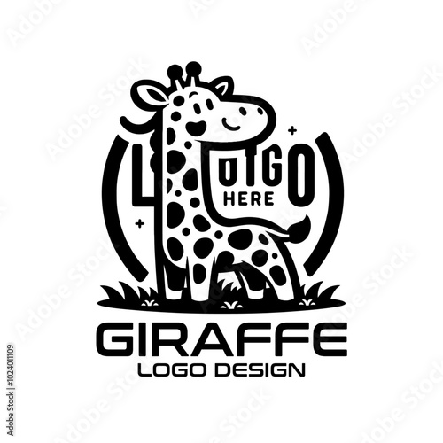 Giraffe Vector Logo Design photo