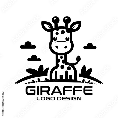 Giraffe Vector Logo Design photo