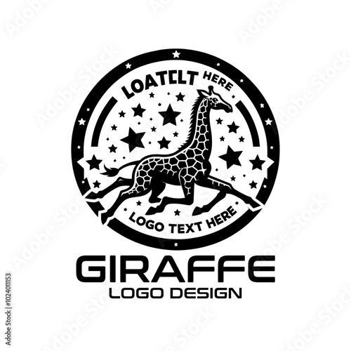 Giraffe Vector Logo Design photo