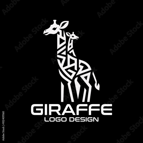 Giraffe Vector Logo Design photo