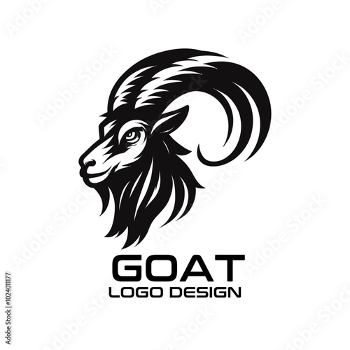 Goat Vector Logo Design photo