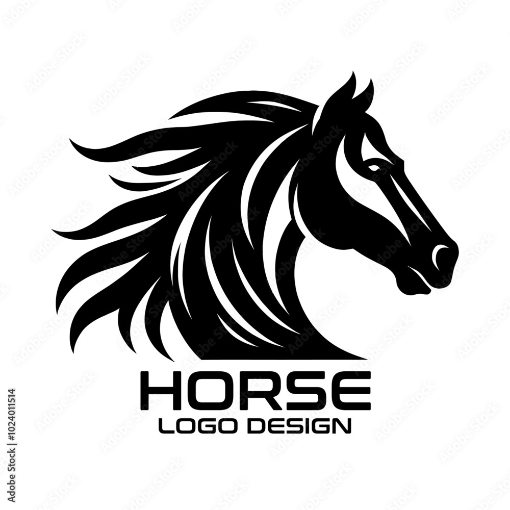 Horse Vector Logo Design Horse Vector Logo Design